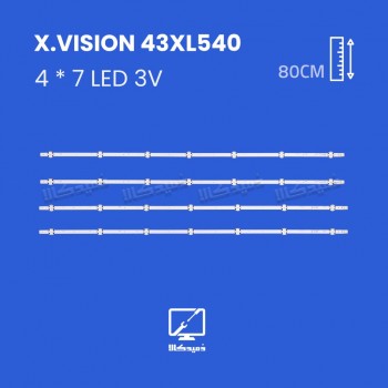 بک لایت تلویزیون ایکس ویژن مدل 43XL540-43XL545