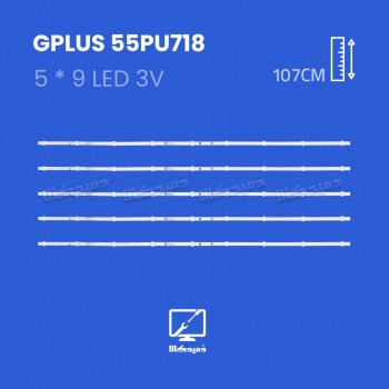 بک لایت تلویزیون جی پلاس مدل 55PU718