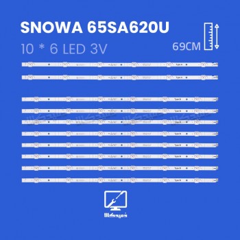 بک لایت تلویزیون اسنوا مدل 65SA620U
