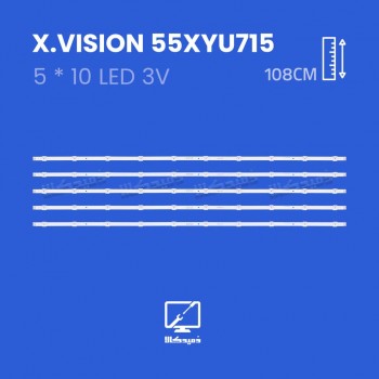 بک لایت تلویزیون ایکس ویژن مدل 55XYU715