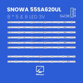 بک لایت تلویزیون اسنوا مدل 55SA620UL