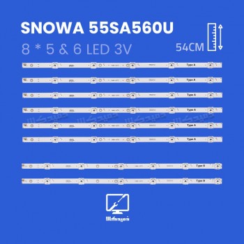 بک لایت تلویزیون اسنوا مدل 55SA560U