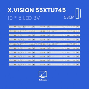 بک لایت تلویزیون ایکس ویژن مدل 55XTU745
