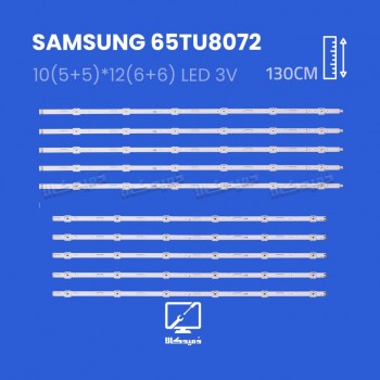 بک لایت تلویزیون سامسونگ مدل 65TU8072