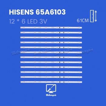 بک لایت تلویزیون هایسنس مدل 65A6103
