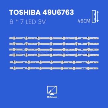 بک لایت تلویزیون توشیبا مدل 49U6763