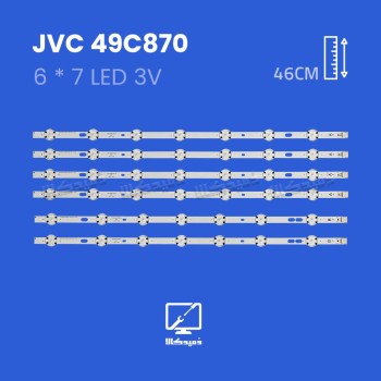 بک لایت تلویزیون جی وی سی مدل  49C870