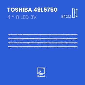 بک لایت تلویزیون توشیبا مدل 49L5750