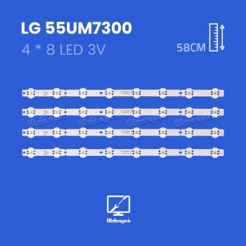 بک لایت تلویزیون ال جی مدل 55UM7300