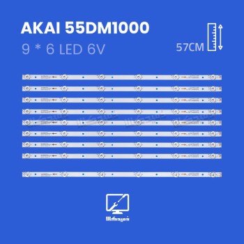 بک لایت تلویزیون آکائی مدل 55DM1000