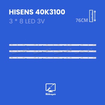 بک لایت تلویزیون هایسنس مدل 40K3100