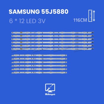 بک لایت تلویزیون سامسونگ مدل 55J5880