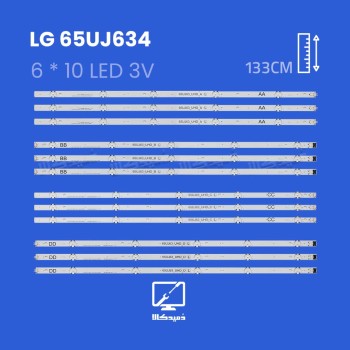 بک لایت تلویزیون ال جی مدل 65UJ634