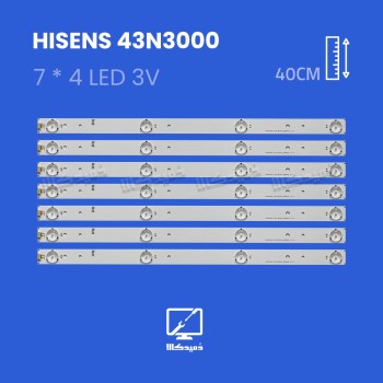 بک لایت تلویزیون هایسنس مدل 43N3000