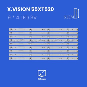 بک لایت تلویزیون ایکس ویژن مدل 55XT520