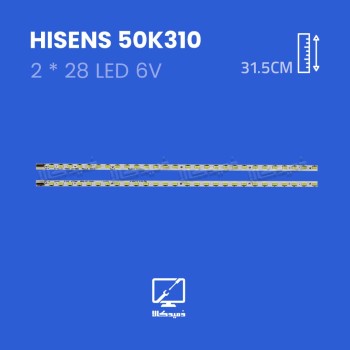 بک لایت تلویزیون هایسنس مدل 50K310