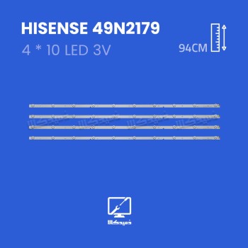 بک لایت تلویزیون هایسنس مدل 49N2179