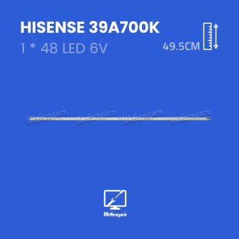 بک لایت تلویزیون هایسنس مدل 39A700K