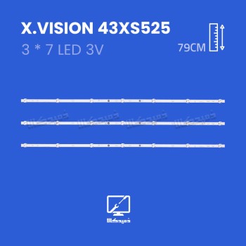 بک لایت تلویزیون ایکس ویژن مدل 43XS525