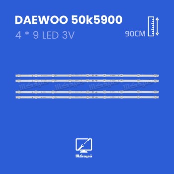 بک لایت تلویزیون دوو مدل 50K5900