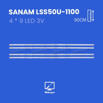 بک لایت تلویزیون صنام مدل LSS50U-11000N