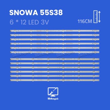 بک لایت تلویزیون اسنوا مدل 55S38