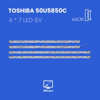 بک لایت تلویزیون توشیبا مدل 50U5850C