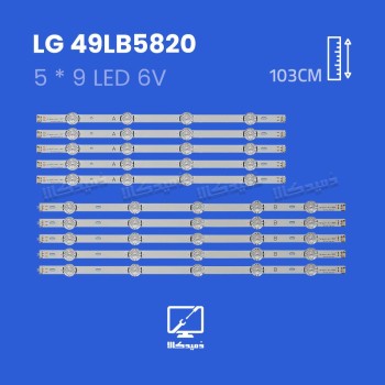 بک لایت تلویزیون ال جی مدل 49LB5820