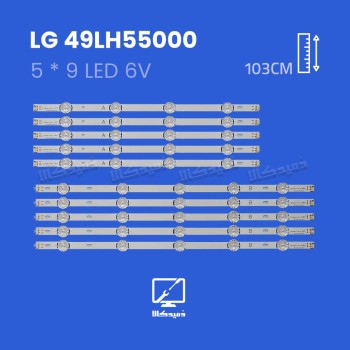 بک لایت تلویزیون ال جی مدل 49LH55000