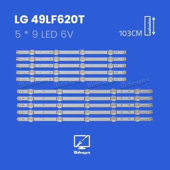 بک لایت تلویزیون ال جی مدل 49LF620T