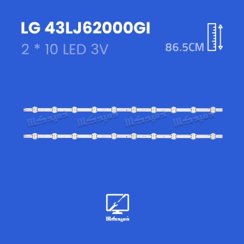 بک لایت تلویزیون ال جی مدل 43LJ62000GI
