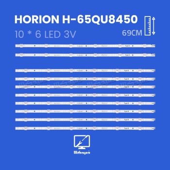 بک لایت تلویزیون هوریون مدل H-65QU8450