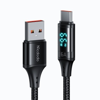 کابل شارژ تایپ سی فست شارژ مک دودو به همراه نمایشگر دیجیتال Mcdodo CA-103 Type-C FAST CHARGE
