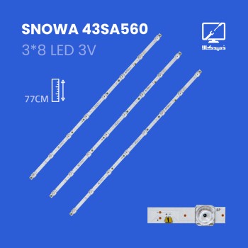 بک لایت تلویزیون اسنوا مدل 43SA560