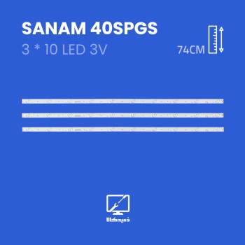 بکلایت تلویزیون صنام مدل 40SPGS