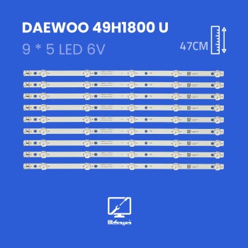 بکلایت تلویزیون دوو مدل 49H1800U