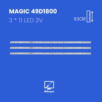 بکلایت تلویزیون مجیک مدل 49D1800-49D2800