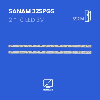 بکلایت تلویزیون صنام مدل 32SPGS