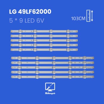بکلایت تلویزیون ال جی مدل 49LF62000
