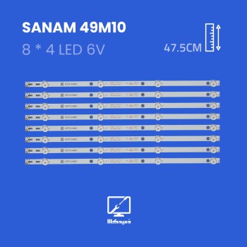 بکلایت تلویزیون صنام مدل 49M10