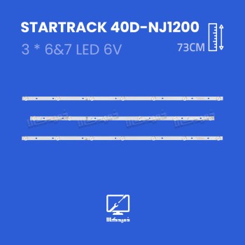 بکلایت تلویزیون استار ترک مدل 40D-NJ1200