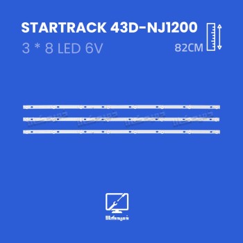 بکلایت تلویزیون استار ترک مدل 43D-NJ1200