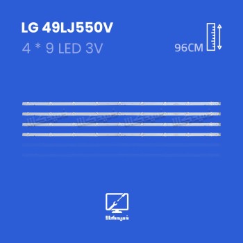 بکلایت تلویزیون ال جی مدل 49LJ550V