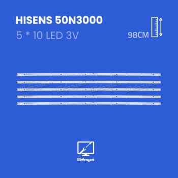 بکلایت تلویزیون هایسنس 50N3000