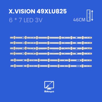 بک لایت تلویزیون ایکس ویژن 49XLU825