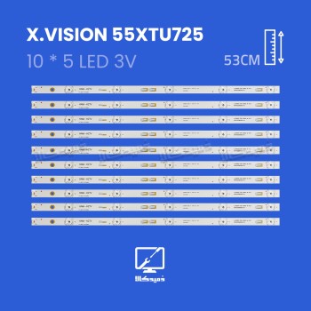 بکلایت تلویزیون ایکس ویژن مدل 55XTU725