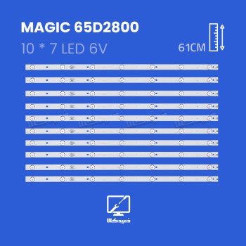 بک لایت تلویزیون مجیک مدل 65D2800