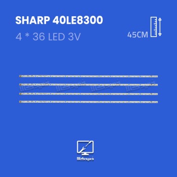 بکلایت تلویزیون شارپ مدل 40LE8300