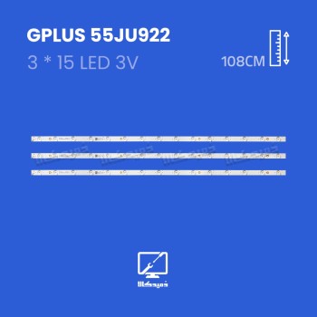 بک لایت تلویزیون جی پلاس مدل 55JU922S