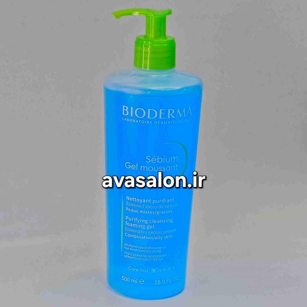 ژل شستشوی صورت بایودرما 500 میل (Bioderma Gel Moussant) | پاک‌کننده ملایم و مناسب انواع پوست